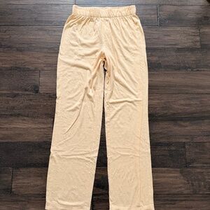 ETERNE Cozy Soft Butter Yellow Tissue Lounge Pants Sz S NIP